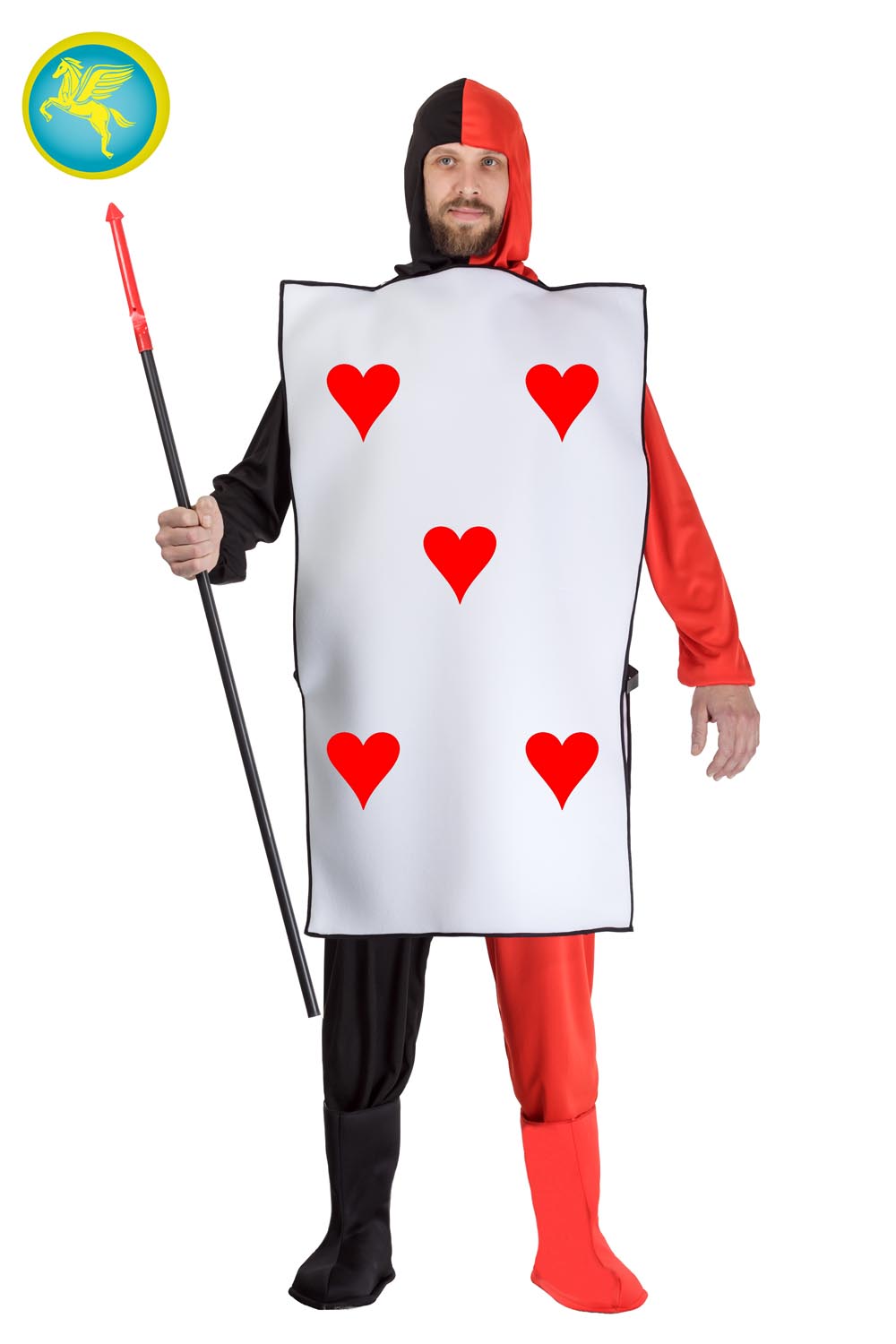 COSTUME CARTA DA GIOCO CUORI ADULTO